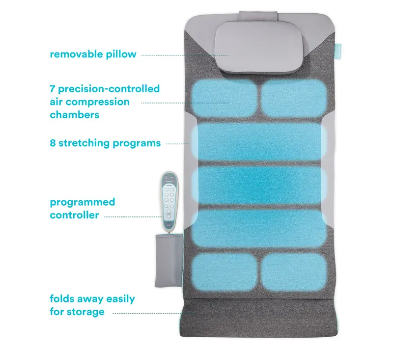 Noisant Air Compression Back Stretching Mat with 8 Programs
