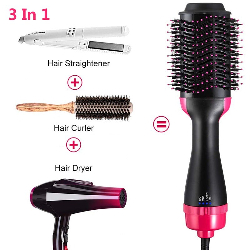 4 in 1 Hair Dryer-Straightener-Volumizer Brush