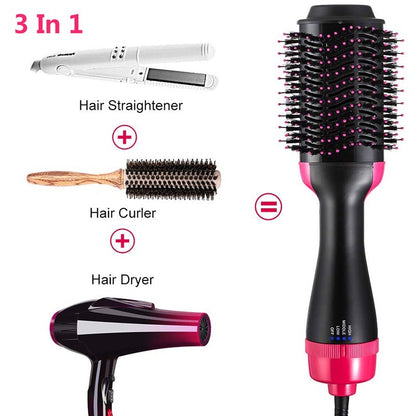 4 in 1 Hair Dryer-Straightener-Volumizer Brush
