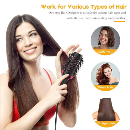 4 in 1 Hair Dryer-Straightener-Volumizer Brush